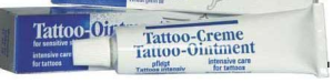 Tattocreme für Wundheilung